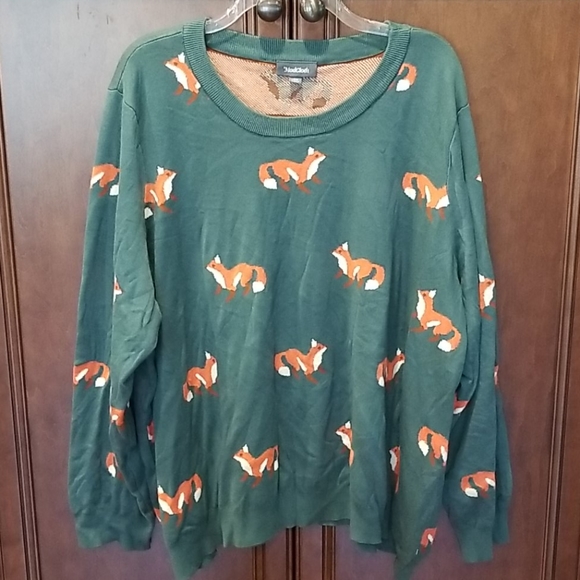 Modcloth Sweaters - Charm School Fox Foxy Sweater Sz 4X Great Deal NEW
